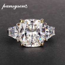 Женское Обручальное Кольцо PANSYSEN, обручальное кольцо из серебра 925 пробы с муасанитом, ювелирное изделие для свадьбы 2024 - купить недорого