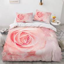 Simple Bedding Sets 3D Plant Flower Duvet Quilt Cover Set Comforter Bed Linen Pillowcase King Queen Full Double Home Texitle 2024 - compra barato