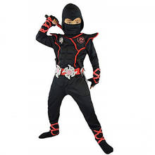 Костюм ниндзя для детей на Хэллоуин, косплей, костюм мышечного воина, ниндзя, японский костюм ниндзя Weiwu, черный воин 2024 - купить недорого