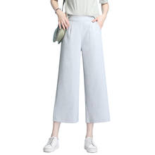 Casual Wide-leg Pants Women Clothes High Waist Thin Casual Summer Pants 3XL To 4XL Size Loose Straight Trousers Women TA1622 2024 - buy cheap