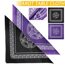 Juego de mesa de Tarot de 49x49cm, textil no tejido, cubierta de mesa, juego de cartas, pentculo, Tarot, mantel, tapiz cuadrado 2024 - compra barato