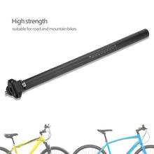Tija de sillín de aleación de aluminio para bicicleta de montaña, tubo de asiento de carbono, 27,2/30,8/31,6x450mm 2024 - compra barato