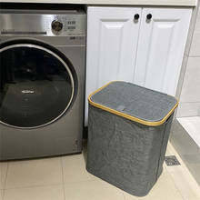 Household Waterproof Foldable Laundry Basket with Lid  Handle Large Dirty Clothes Toys Debris Multifunction Storage Basket 2024 - buy cheap