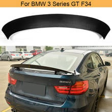 Spoiler de fibra de carbono para bmw, para traseira do porta-malas, para bmw 3 series gt f34, hatchback, 4 portas, 2014 a 2017, asa, traseira 2024 - compre barato