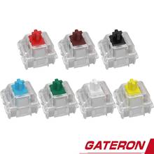 Gateron-interruptor LED Gateron para teclado mecánico, 3 pines, Negro, Rojo, marrón, azul, verde claro, amarillo, SMD, compatible con MX GK61 2024 - compra barato