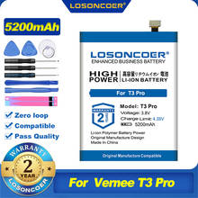 100% Оригинальный аккумулятор LOSONCOER 5200 мА · ч 476180P для Vernee T3 Pro 2024 - купить недорого