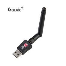Creacube 300M USB WiFi адаптер, сетевая карта WiFi LAN адаптер WiFi Dongle 802.11N WiFi приемник для ПК Win 10 2024 - купить недорого