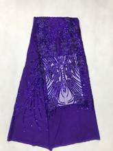 2021 High Quality Nigerian Lace Fabrics Latest Mesh African Sequins Lace Fabric Bride Guipure French Net Lace Fabric JL31521 2024 - buy cheap