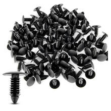 100x de sujeción para parachoques remache Clips para automóvil muebles Asamblea expansión Kit de tornillos carrocería Clips negro 2024 - compra barato