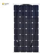 Can be flexible in the roof of the car, yacht on the flexible solar panel, 100w power semi-flexible power generation foot 2024 - buy cheap