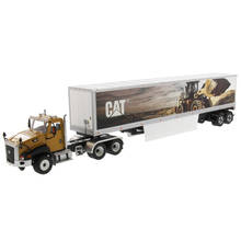 DM85666 1:50 CAT CT660 Day Cab with Caterpillar Mural Dry Van Trailer toy 2024 - buy cheap