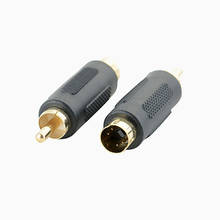 Common 4 PIN S-VIDEO Male To TV RCA AV Male Plug Cable M To M Pin S Video Adapter 2024 - buy cheap
