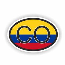 Creative Car Sticker Flag COLOMBIA CO Pvc 15cm X 10cm Car Styling Motorcycle Decorative Accessories Decal 2024 - buy cheap