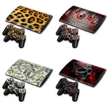 Popular design for camo skin for For PS3 Super slim 4000 Console and Two Controller Decals 2024 - buy cheap