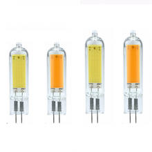 Lâmpada de vidro led g4, cob 12v 6w ac220v 6w 9w 12w led, cristal g4 lâmpada led, ampola g4 2024 - compre barato