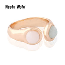 NeeFuWoFu 6mm natural stone for woman ring elastic Colored rings Bohemia de Madera Pulseira Estrela de Cinco Elastic Perles 2024 - buy cheap