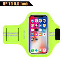 5.0 inch Sports Running Portable Armband On Hand for iPhone Huawei Xiaomi Phone Case Universal Gym Outdoor Holder Arm Band Bag 2024 - buy cheap