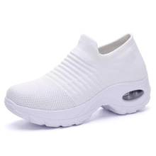 Large Size Summer Platform Sports Shoes Women's Sport Shoes Women Running Shoes White Sneakers Socks Lady Tennis Female GME-0096 2024 - buy cheap