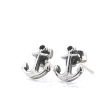 Unisex 316L Stainless Steel Anchor Studs Earrings Newest 2024 - buy cheap