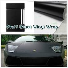 Matte black vinyl film 100mmx1520mm modified film modeling stickers car stickers motorcycle stickers smooth surface stickers 2024 - buy cheap