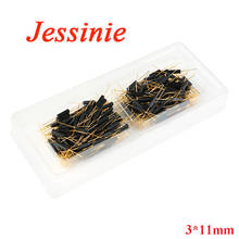 100Pcs Plastic Reed Switch 3*11mm 3x11mm Magnetic Reed Switchs Sensor Normally Open NO Induction DIY Electronic Kit GPS-11A 2024 - buy cheap