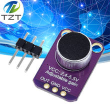 TZT-módulo amplificador de micrófono GY-MAX4466 MAX4466 Electret, placa amplificadora de ganancia ajustable GND VCC, 2,4-5V DC para Arduino 2024 - compra barato