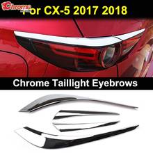 Para Mazda CX-5 CX5 KF 2017, 2018, 2019, 2020, 2021 cromo luz para faro trasero recorte cubierta de tiras de cejas párpados Decoración 2024 - compra barato