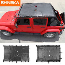 SHINEKA Sunshade Accessories for Jeep Wrangler JK Leather Soft Roof Top Full Length Cover for Jeep Wrangler JK 4 Door 2007-2017 2024 - buy cheap