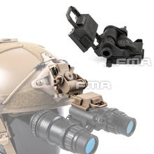 Fma peças de capacete l4g24 nvg suporte de capacete, acessórios de capacete tático, montagem nvg l4g24 para pvs15, pvs18, gpnvg18 visão noturna 2024 - compre barato