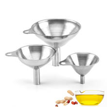 3pcs Stainless Steel Cone Funnel Pour Oil Wine Liquid Hopper Kitchen Home Tool Kitchen Tools & Gadgets Durable Funnel Set 2024 - buy cheap