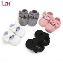 LZH Children's Shoes 2020 New Autumn Winter Newborn Toddler Shoes Bowknot Cotton Casual Baby Girls Sneaker Princess Shoes 2024 - buy cheap