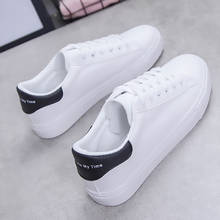 Lace-up white sneakers women Breathble Vulcanized Shoes Woman Pu Leather women casual shoes dames sneakers Tenis Feminino 2024 - buy cheap