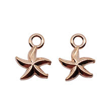 WYSIWYG 20 piezas encantos estrella de mar DIY hallazgos de joyería KC color dorado 12x7mm encantos de estrella de mar 2024 - compra barato