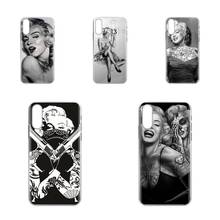 Силиконовый чехол Marylin Monroe Tatooe для Apple iPhone 4 4S 5 5C 5S SE SE2 6 6S 7 8 11 Plus Pro X XS Max XR 2024 - купить недорого