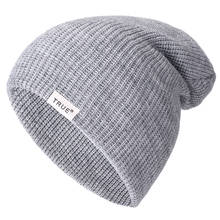 New 11 Colors Letter True Casual Beanies for Men Women Girl Boy Fashion Knitted Winter Hat Solid Hip-hop Skullies Hat Unisex Cap 2024 - buy cheap
