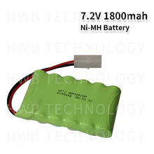 1 unids/lote nuevo, 7,2 V AA, 1800mAh, ni-mh, paquete de baterías recargables, envío gratis 2024 - compra barato