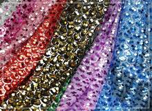 1Y/Lot  6mm high qualtiy fish scale sequin fabric for Wedding lace dress decoration 100% Polyester afbrican fabric 2024 - buy cheap