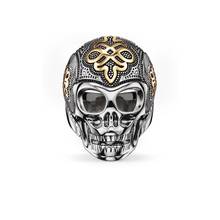 925 Sterling Silver Gold-color Love Knot Skeleton Skull Rings, European Fashion Thomas Style Ring Jewelry Ts Gift for Women Men 2024 - buy cheap