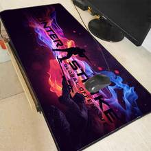 Mouse pad gamer preto xgz, 30x60/40x90cm, bloqueio de borda, mouse, mesa, jogos, cs go, lol, dota game xxl 2024 - compre barato