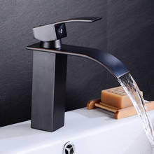 Bathroom Sink Faucet Deck Mounted Waterfall Basin Faucet Single Handle Single Hole Sinks Mixer Tap Cold And Hot Mixer Water Tap 2024 - buy cheap