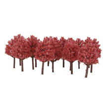 Modelo de plástico de paisagem de árvores, 20x, paisagem para mesa de areia, ditubular, vermelho 2024 - compre barato
