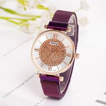 Relogio feminino 2020 feminino relógios pulseira definir céu estrelado senhoras pulseira relógio de pulso de quartzo de couro casual relógio de pulso 2024 - compre barato