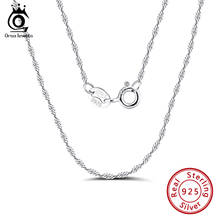 ORSA JEWELS 2019 Lead & Nickel Free 45cm Necklace Chain Fashion Jewelry 925 Sterling Silver Necklace Chain SC02 2024 - buy cheap