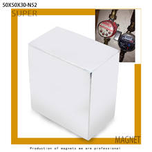 N52 1pcs Block Magnet 50 x 50 x 30 mm Super Strong Rare Earth magnets Neodymium Magnet 50*50*30                              mm 2024 - buy cheap