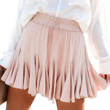 Ladies Chiffon Skirts Womens Summer High Waist A Line Mini Skirt 2019 Mini Sexy Skirts Female Spliced Woman Pleated School Skirt 2024 - buy cheap