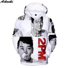 Aikooki New Arrival 2PM 3D Hoodies Men Women Harajuku Fashion Hip Hop Creative Hoodie Print 2PM Men's Sweatshirts Oversized 4XL 2024 - buy cheap