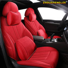 ZHOUSHENGLEE  Custom FLAX car seat covers set For AUDI A4 A3 A6 Q3 Q5 Q7 A1 A5 A7 A8 TT R8 Automobiles Seat Covers car seats pro 2024 - buy cheap