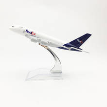 16cm FedEx Cargo Logistics Airbus A380 Aircraft Model Decoration Souvenir Airplane Metal Diecast Model Kids Gifts Collection 2024 - buy cheap