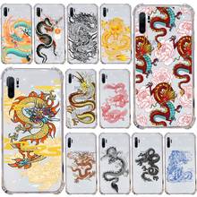 Capa de celular transparente dragon chinês, capa de celular da moda para samsung s9 s10 s20 huawei honor p20 p30 p40 xiaomi note mi 8 9 pro lite plus 2024 - compre barato