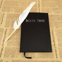 2021 New A5 Anime Death Note Diary Cartoon Book Leather Cover Notebook With Feather Pen For Writing Journal Notebook Gifts 2024 - buy cheap